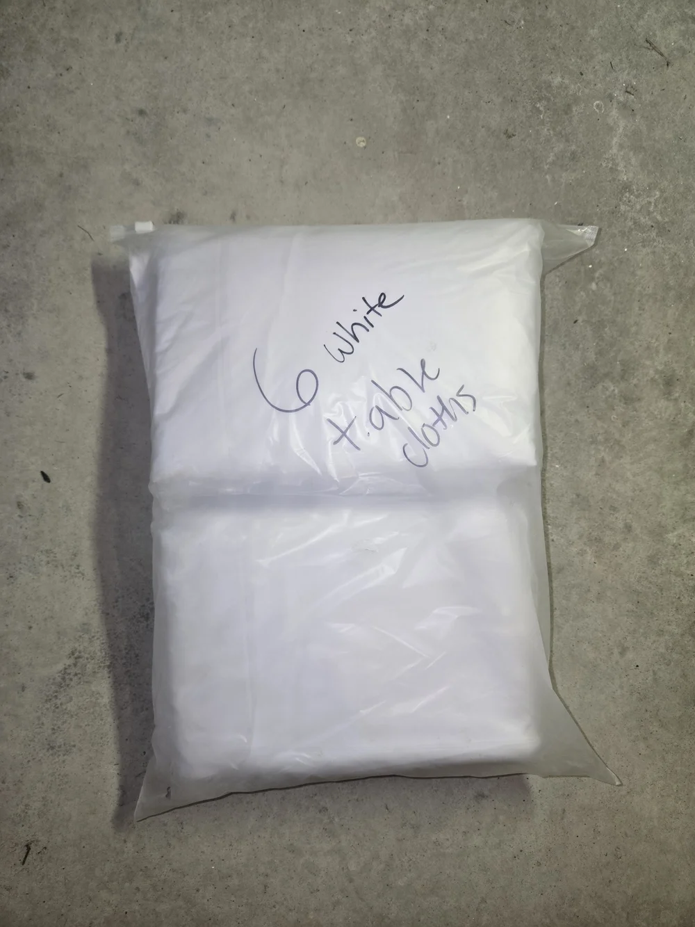 White Tablecloths - Pack of 6